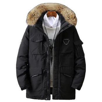 

2020men's down jacket high quality Men Winter Jacket Hooded Duck Down Jacket Male Windproof Parka Thick Warm Overcoat coats