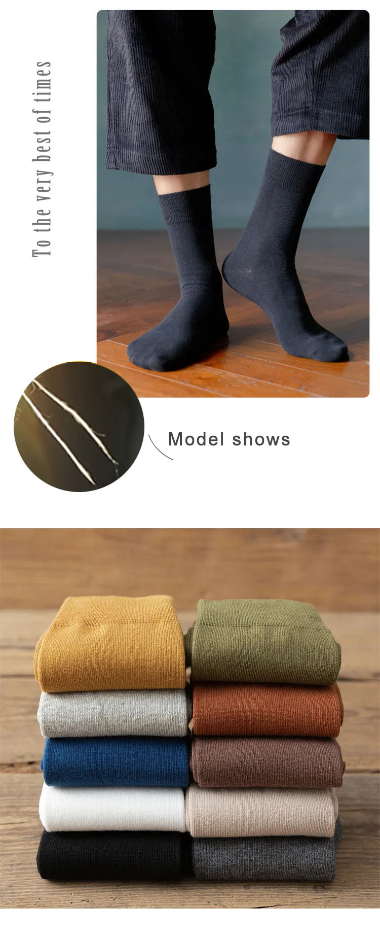 10 Pairs/Lot New Men's Cotton Socks Autumn Winter Business Breathable Male Crew Dress Socks Meias Colorful Fashion Happy Sox Hot