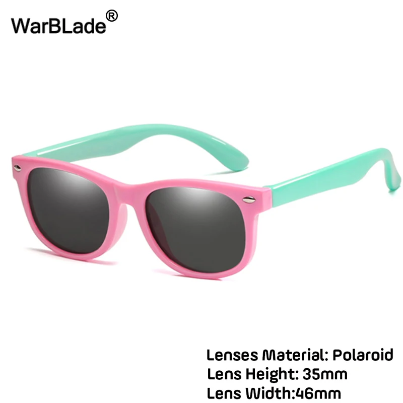 WarBlade Модные Детские поляризованные солнцезащитные очки для мальчиков и девочек, детские солнцезащитные очки TR90, силиконовые защитные очки, детские очки UV400 Oculo