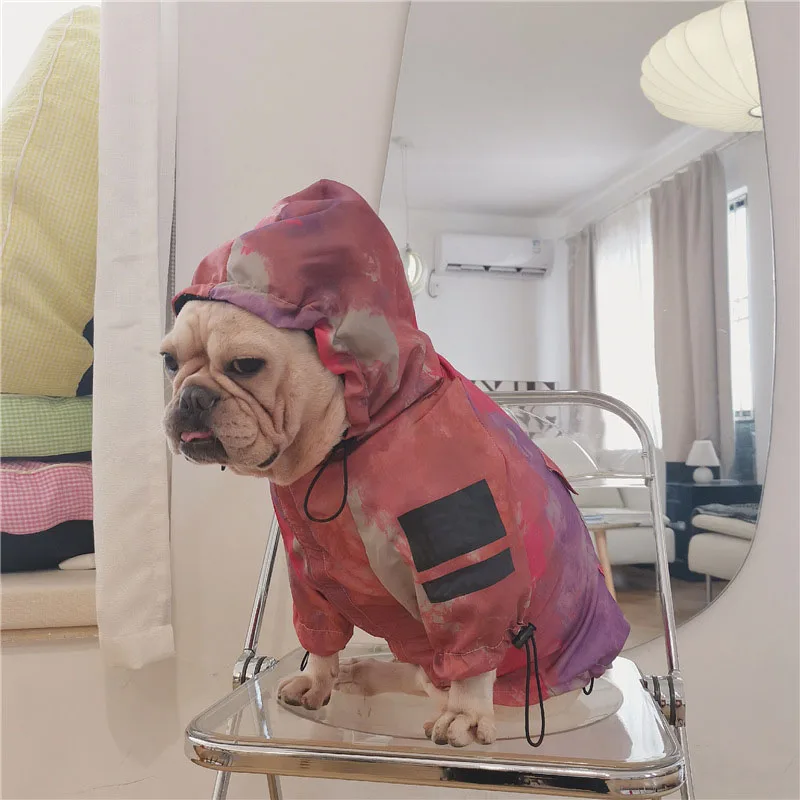 2020 Waterproof Dog Clothes Fashion Designer Dog Raincoat French