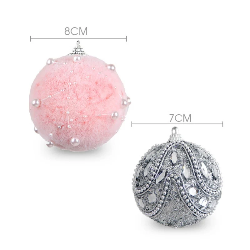 Pack Of 1 Christmas Ball Pendant Foam Christmas Baubles Ornament Xmas Tree Holiday Party Decorations