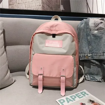 

Waterproof nylon casual backpack men and women travel large capacity laptop backpack fashion girl bag