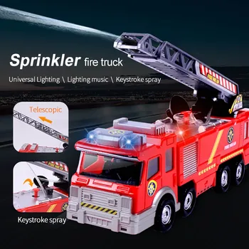 

Electrical fire Truck, Simulation Sprinkler Music fire Engine car Toys kids toys brinquedos juguetes игрушки New arrival 2020