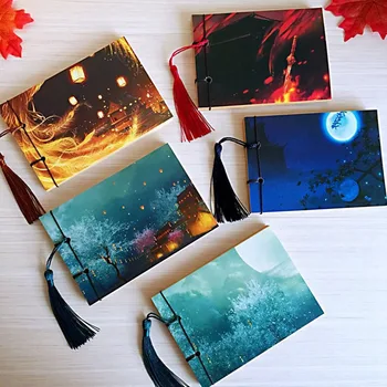 

Chinese Style Bullet Notebook Journal Weekly Planner Stationery Store School Tassel Retro Handmade Sketchbooks Notepad