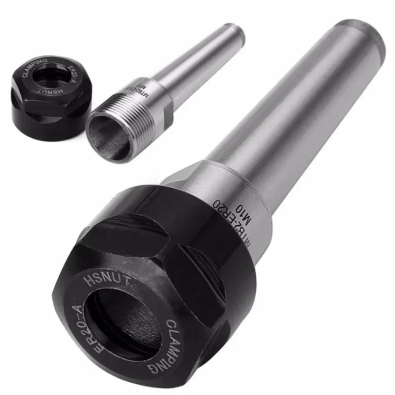 1 шт. M10 Drawbar ER20 MT2 стальной материал цанговый патрон держатель 1-13 мм Диапазон зажима диаметра для фрезерного станка с ЧПУ