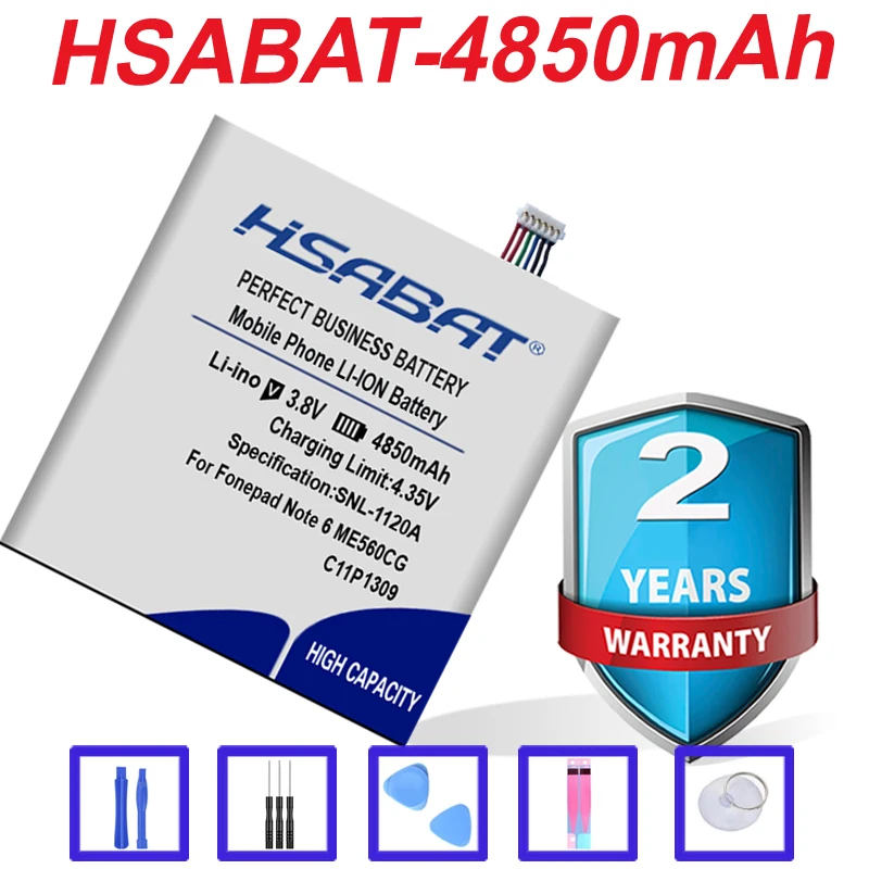 Аккумулятор 4850 мА · ч для C11P1309 Asus ME560CG / Fonepad Note FHD6 K00G 6 | Мобильные телефоны и