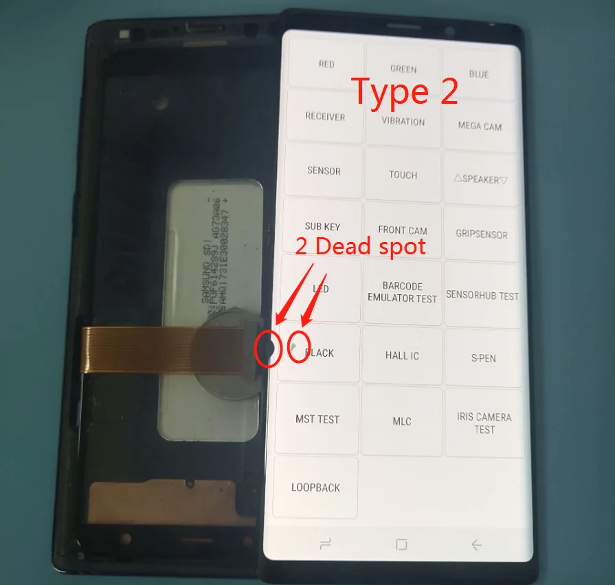 Dead spot lcd для samsung Galaxy Note9 Note 9 lcd дисплей N960F N960D N960DS кодирующий преобразователь сенсорного экрана в сборе без рамки - Цвет: Type 2 no frame