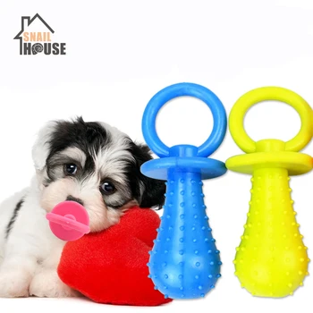 

Snailhouse Safety Rubber Pacifier Molar Cleaning Training Pet Toy Rubber Nipple Dog Toy Chew Teething Puppy Cat Bite Pet Supply