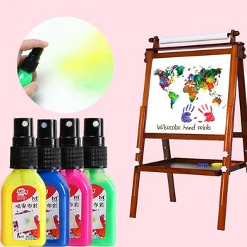 

120ml Watercolor Paints Tube Children Spray Diy Wall Painting Hand-painted Graffiti Paint Pigment For Drawing Art Supplies