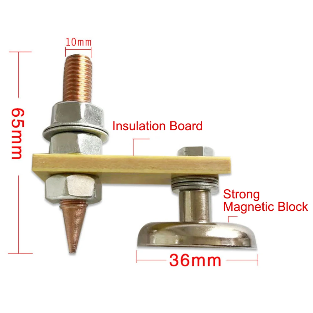 

Car Dent Repair Spare Parts Stud Welding Machine Ground Connector Auto Bodywork Spotter Tools