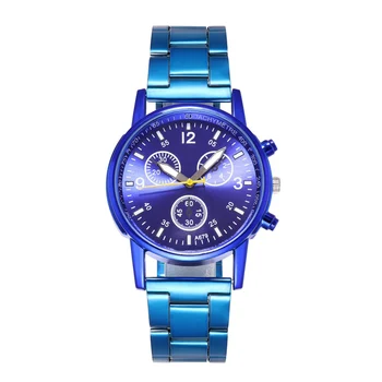 

Quartz Watch Casual Analog Simple Style Wrist Watch with Alloy Band Round Dial LL@17