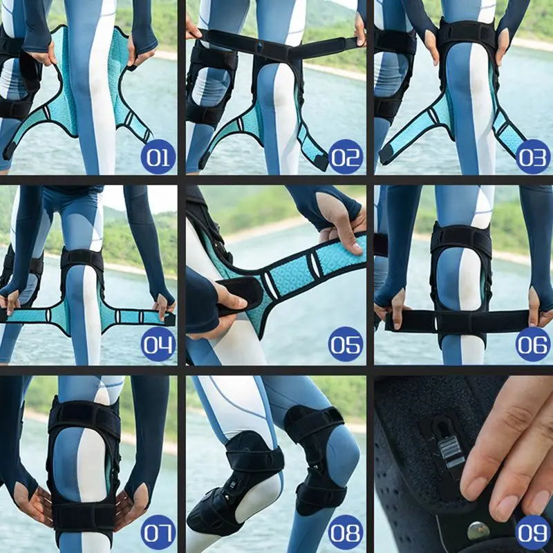 Ceny 1 szt. Nowa ochrona kolan 3 prędkości mocna regulacja siły sprężyny podnoszenie wspólne wsparcie antypoślizgowe może złagodzić ból stare zimne nogi