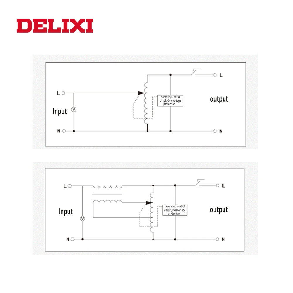 Бытовой стабилизатор напряжения DELIXI 1 кВт входное напряжение 150 250 В выходное 220