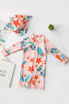 

Kids Toddler Girls One-piece Swimwear Surf Diving Rash Guard Swimming Wetsuit Summer Girl Rompers
