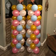 2xPlastic арка для воздушных шаров колонна-подставка с базой Наборы одежда для свадьбы, дня рождения Декор