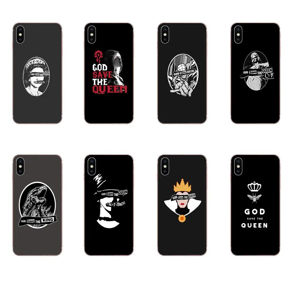 Soft Silicone TPU Case For Samsung Galaxy A51 A01 A81 S9 S8 Plus S20 S10 A50 A70 A40 A71 God Save The Queen Art | Мобильные телефоны