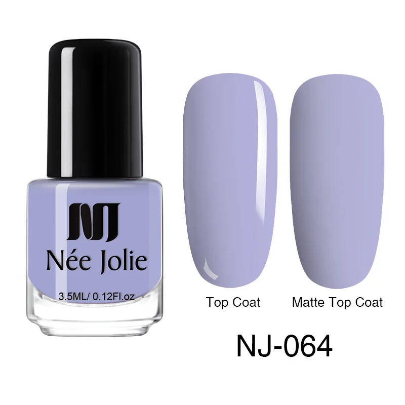 NEE JOLIE, 82 цвета, чистый цвет ногтей, лак для ногтей, лак для ногтей, стойкий маникюр, лак для ногтей, украшение, сделай сам, дизайн ногтей - Цвет: 64