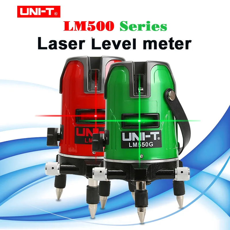 UNI-T красный/зеленый лазерный уровень 2/3/5 линий 360 градусов Самовыравнивающийся Крест Красный Зеленая линия лазерный уровень
