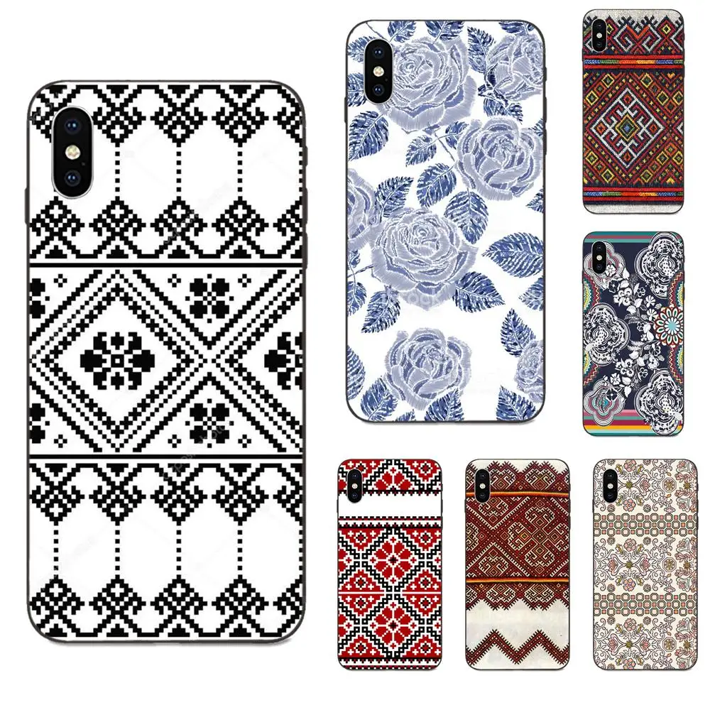 

For Galaxy A8 A9 Star Note 4 8 9 10 S3 S4 S5 S6 S7 S8 S9 S10 Edge Lite Plus Pro G313 Soft Cute Skin Ukraine Embroidery