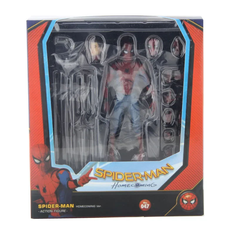 Marvel Legends Человек-паук супер герой возвращение домой Ver Человек-паук фигурка MAF047 - Цвет: mk047 25cm
