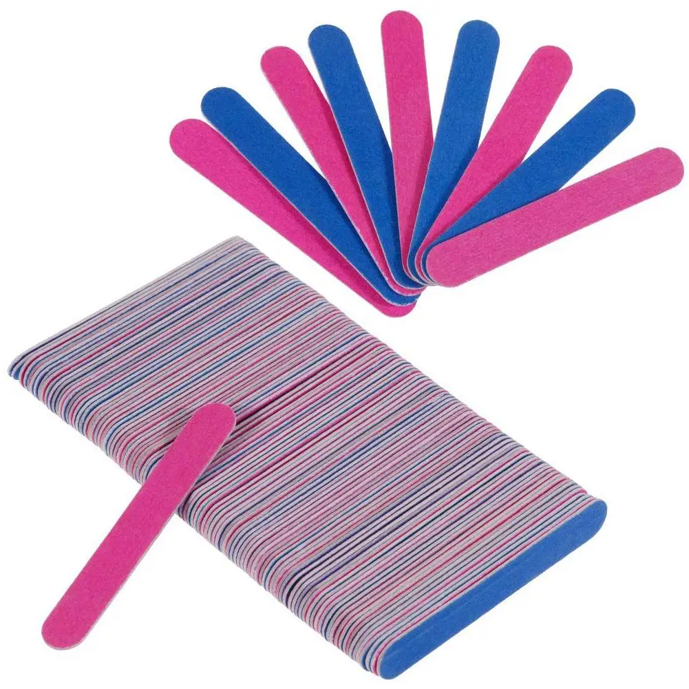 Double Side Emery Disposable Nail Files Buffers Polisher Sanding