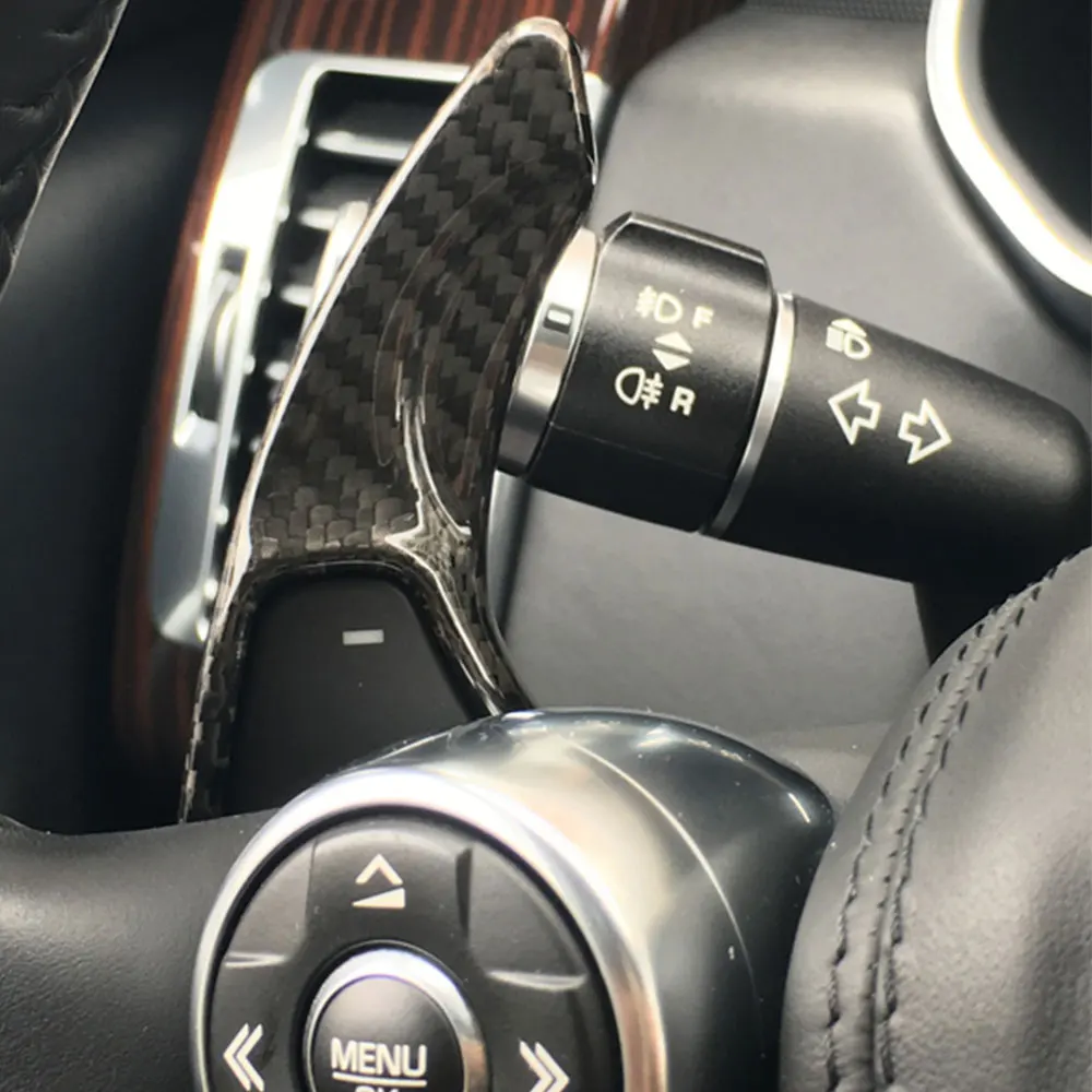 Для Jaguar Land Rover Автомобильный руль сдвиг весло переключения накладка Настоящее углеродное волокно DSG