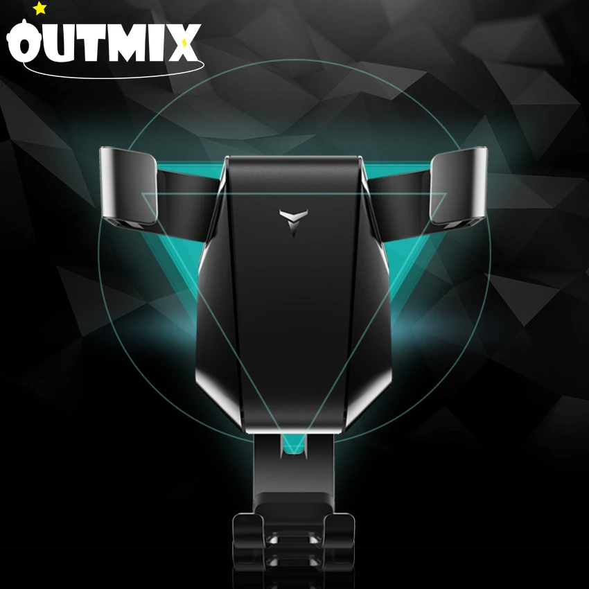 

OUTMIX Wireless Charger Gravity Car Holder For for Iphone 11 Pro XR Huawei P30 Pro Samsung S20 Phone Holder Wireless Charger