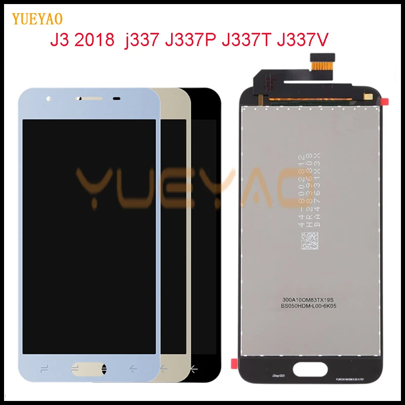 J337 жк-дисплей для SAMSUNG GALAXY J3 2018 j337 J337P J337T дисплей с сенсорным экраном дигитайзер