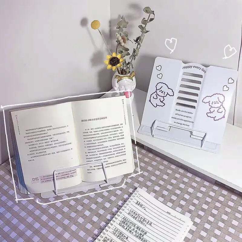 Soporte de lectura para libros, estante de Metal plegable ajustable, serie Simple, accesorios portátiles 6 engranajes, papelería escolar, novedad - AliExpress Suministros para oficina y escuela