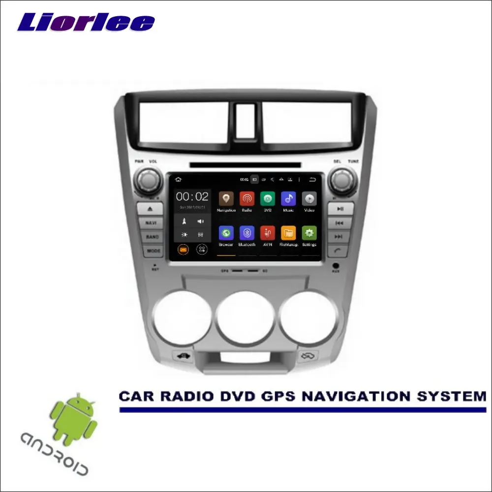 Liorlee Wince/Android автомобильный мультимедийный навигатор для Honda City 2008-2013 Руководство
