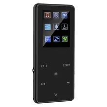 K1 1,8 дюймов ультра тонкий oled-дисплей цветной экран перезаряжаемый Bluetooth цинковый сплав MP4 плеер многоязычный цифровой без потерь HIFI