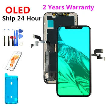 

5.8inch New AAAA+ for iPhone X Xs LCD Display Screen + Touch Digitizer Assembly Replacement with True tone X Xs Max OLED