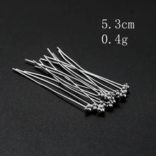  10PCS Flower Head Pins for Jewelry Findings Making DIY Earrings Beads Connection Pin Needles Positioning Sewing Tool Accessories 