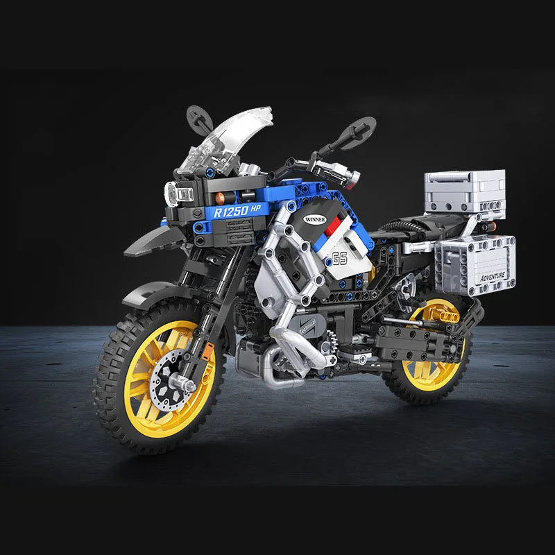 ERBO 948 шт. 1:6 строительные блоки Приключения мото модель автомобиля пластик ABS DIY