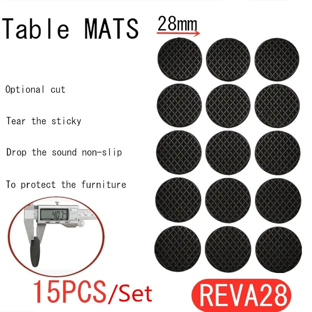 Furniture Leg Feet Rug Felt Pads Anti Slip Mat Bumper Damper For Chair Table Protector Hardware 1-24pcs Thickening Self Adhesive REAV28