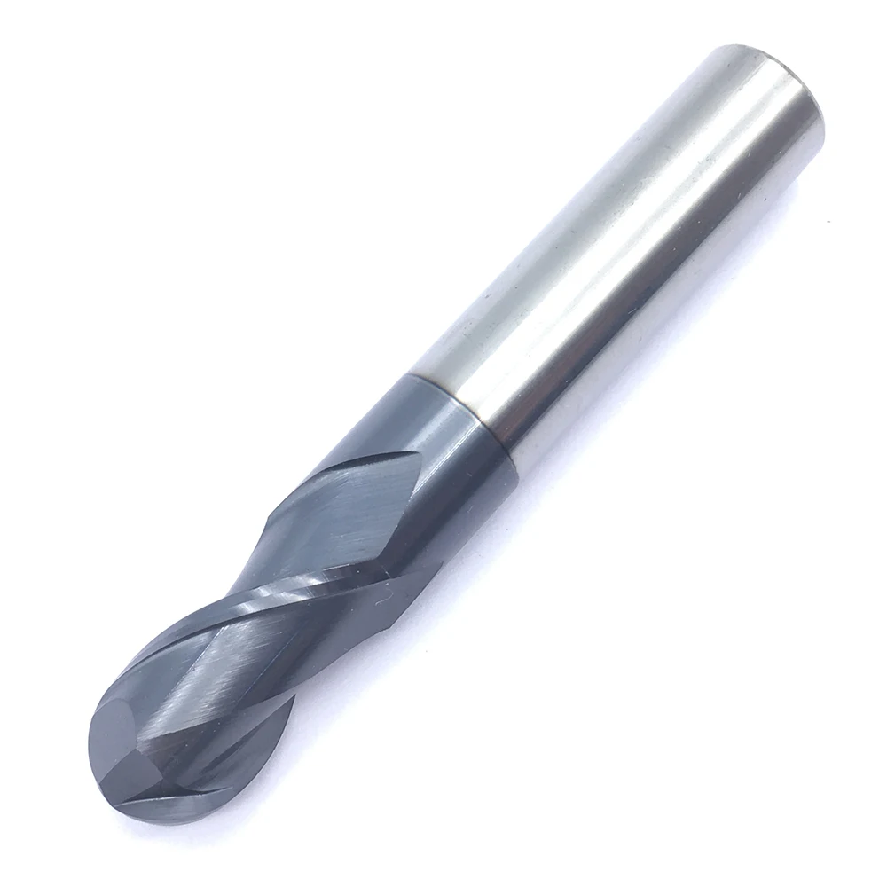 1PC R6.0XD12X75L 2 flute End Mill HRC50 Tungsten Steel Ball Nose Cutting Tools CNC Milling Cutter Solid Carbide Ball Nose