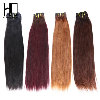 

Colored Bundles Double Drawn Straight Brazilian Hair Weave Bundles 14A Funmi Virgin Hair Natural Color 4/30 4/99j Hair
