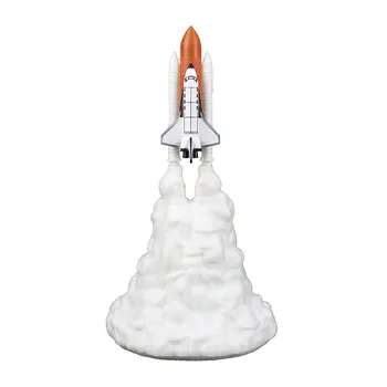 

3D Printing Novelty Products Rocket Night Light 3D Printing Space Shuttle Model Lamp Creative Rechargeable Night Light
