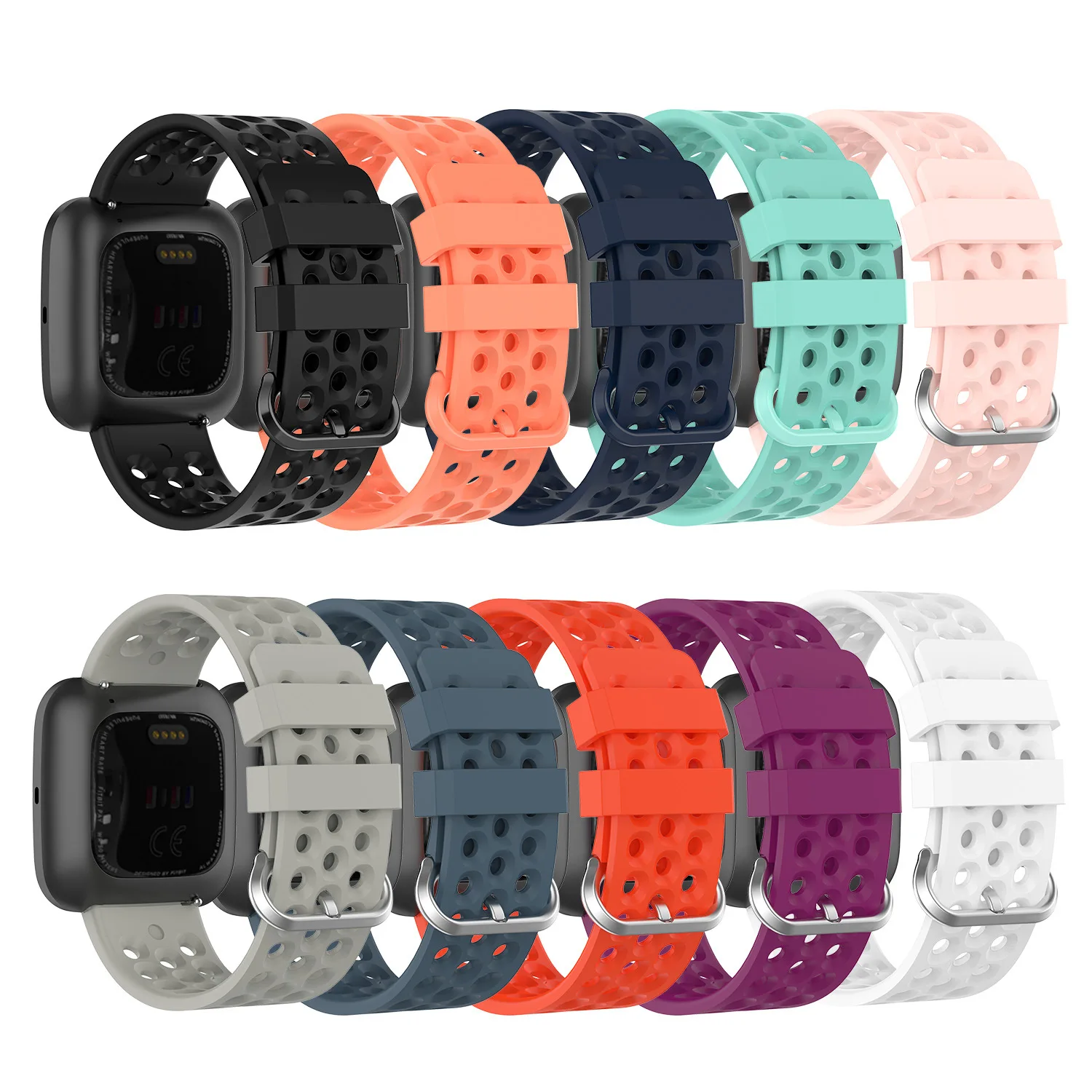 

Soft Silicone Wristband for Fitbit Versa/Versa 2 Smart Watch Replacement Waterproof Sport Strap For Fitbit Lite Smart Watchband
