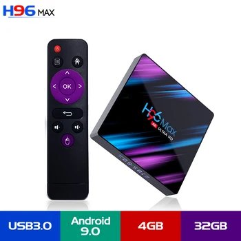 

H96 MAX Smart Android TV Box 16GB 32GB 64GB RK3318 Media player 4K Wifi Netflix Set top Box Media Player Youtube Android 9.0 BOX