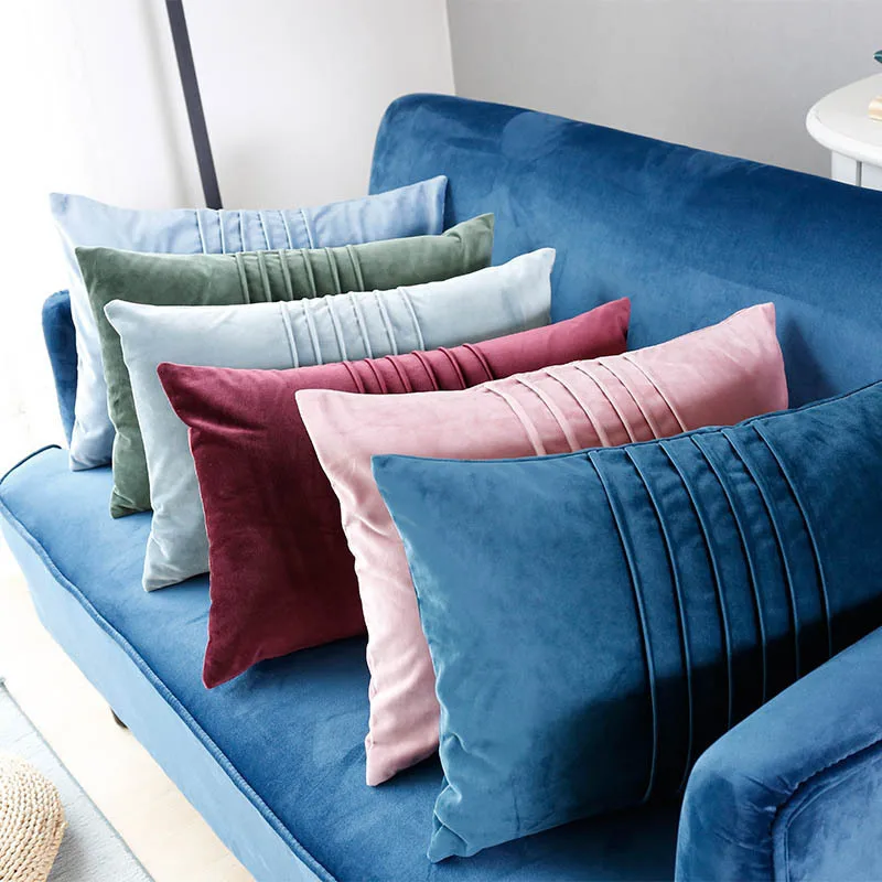 

Hot Sale New Arrival Crepe Pillow Cover Velvet Sofa Cushion Cover Decorative Pillow for home