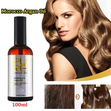 Venda quente 100ml marrocos argan óleo cuidados com o cabelo alisamento macio danificado reparação essentials cabelo & couro cabeludo tratamentos produtos para mulher