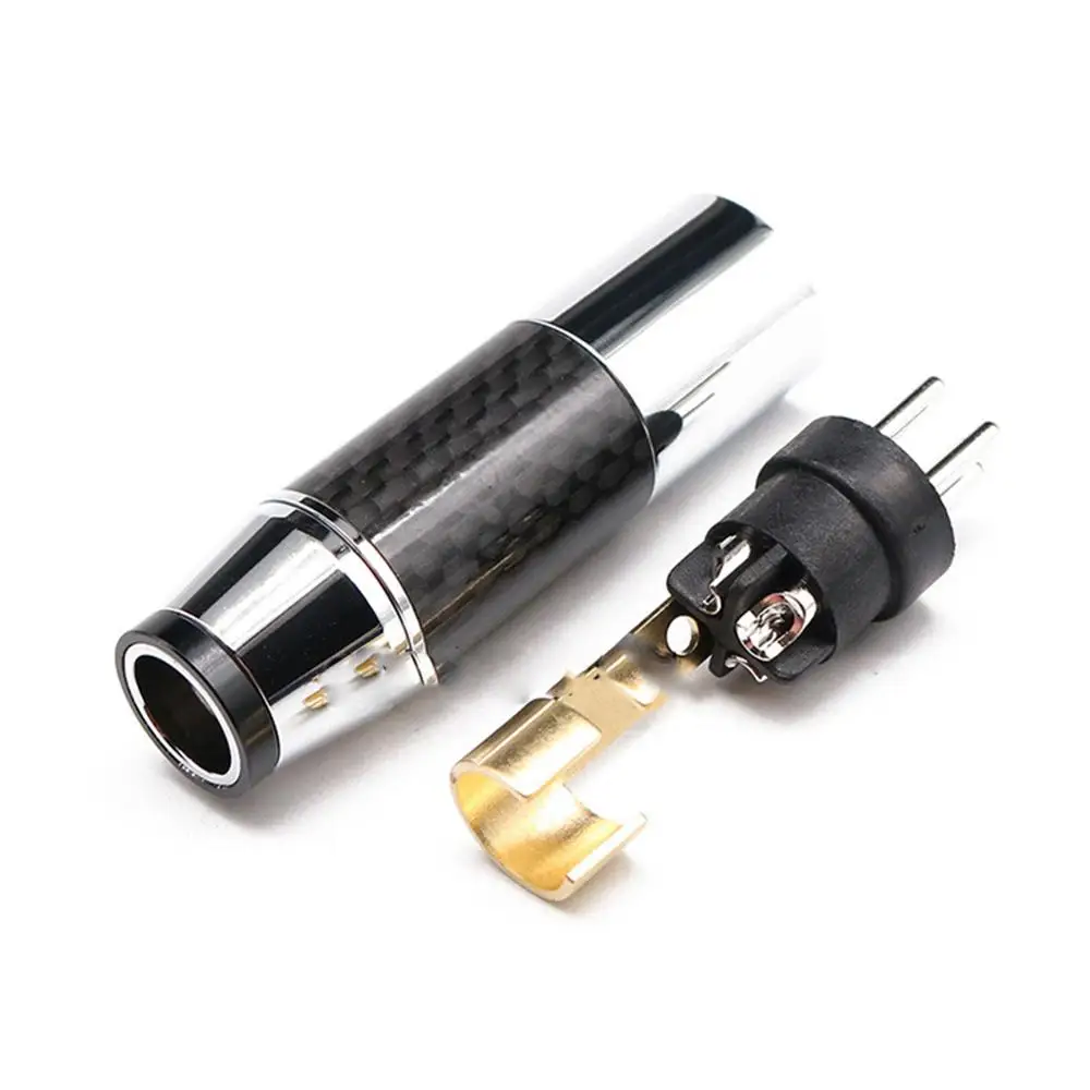 4 шт. Hifi Hi end кабель XLR с родиевым покрытием из углеродного волокна штекерные и