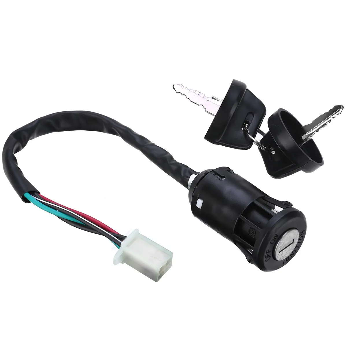 Locks & Latches 1pc Universal Motorcycle 2 Ignition Key Switch 4 Wire On/Off Quad Motorbike Start Switch Door Lock Keys
