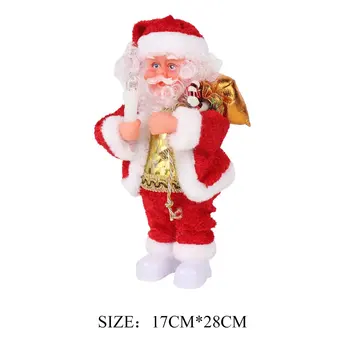 

New electric Santa Claus creative music doll Lantern Santa Claus toy ornaments Christmas decorations