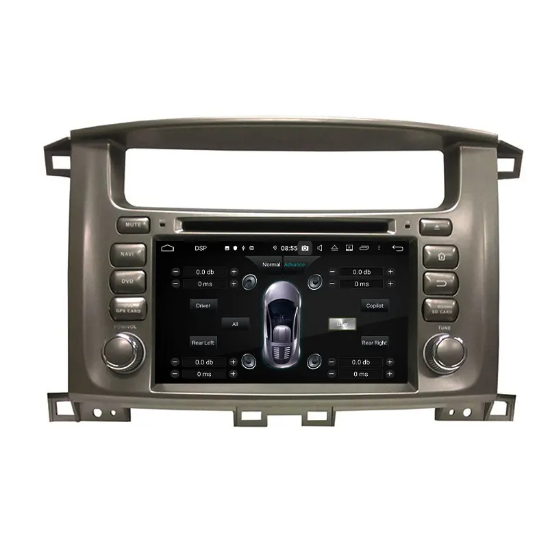 7&quot 2 Din Android 10.0 PX6 Car Radio For Toyota Lander Cruiser 100 DVD Player 6 Core 4+64G Audio Multimedia Stereo DSP | Автомобили и