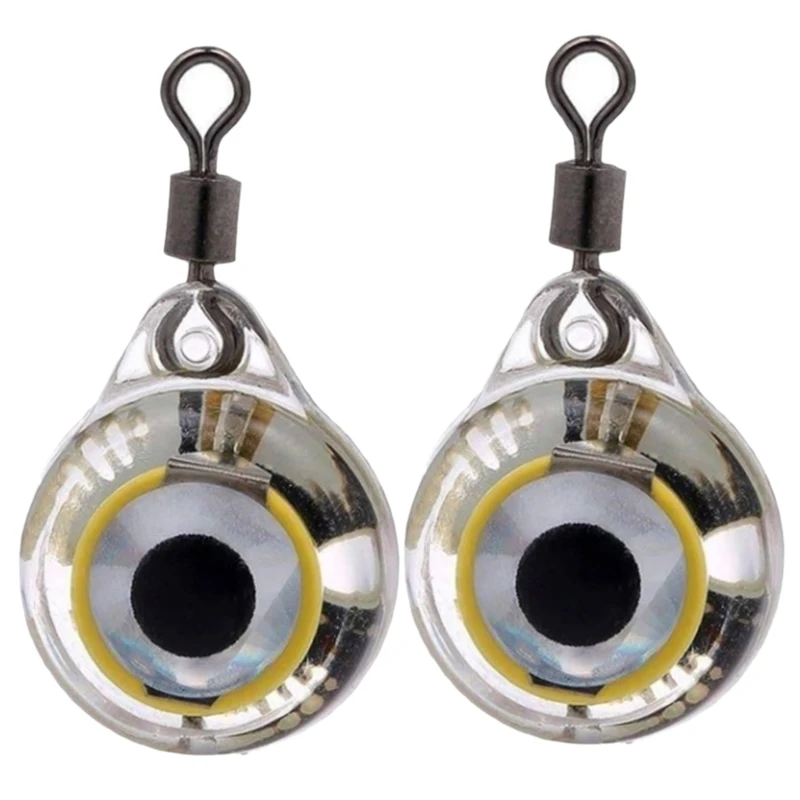 

2 Pcs Fishing Lights Night Fluorescent Glow LED Underwater Night Fishing Light Lure for Attracting Fish LED Fishing Supplies - W