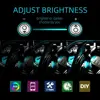 Tira de luces LED decorativas RGB para Interior de coche, Control remoto inalámbrico de música, múltiples modos ► Foto 2/6