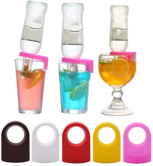 5Pcs Bottle Buckle Beer Drink Upside Down Clip Cocktail Bottle Holders  Summer Bar Party Kitchen Accessories