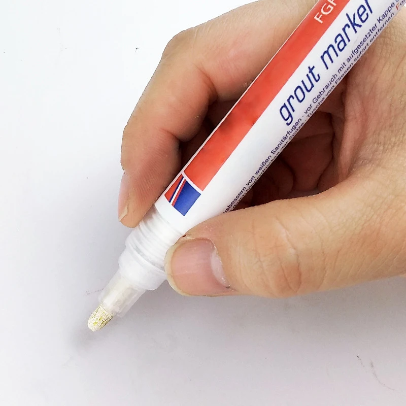 Белый маркер затирки без запаха нетоксичный для плитки пола дома плитка Затирка маркер ремонт ручка стены